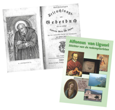 Een gebedsboekje van Sint Alfonsus (Gulpen, 1860) en een brochure over hem (Wittem, 2010)
